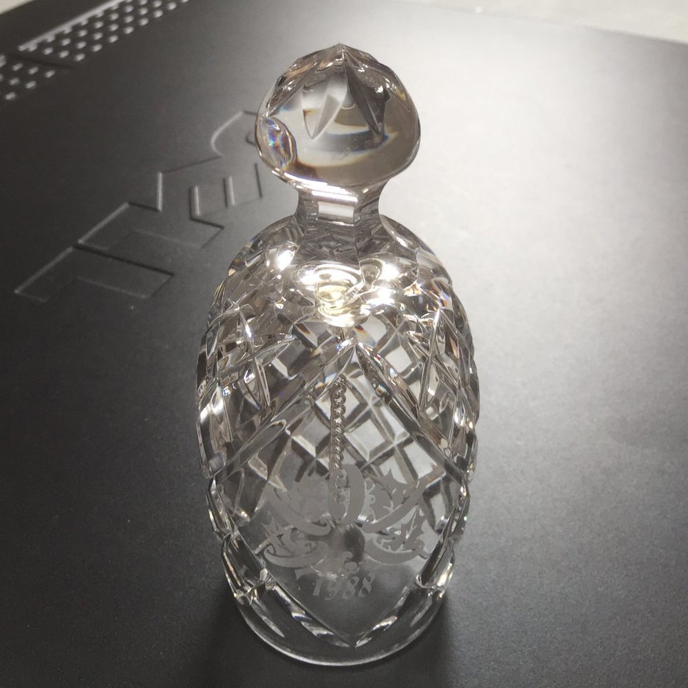 Waterford Crystal 𝐁𝐄𝐋𝐋 vintage 1988 12 Days of Christmas Five Golden Rings